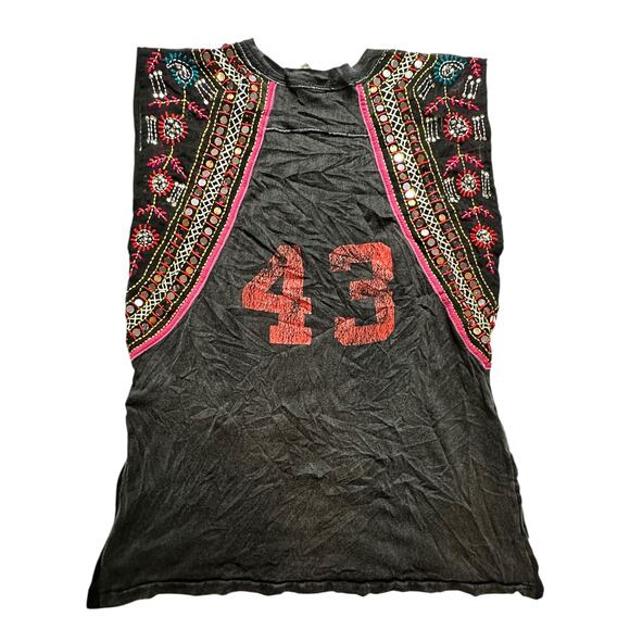 WE THE FREE Asymmetric Boho Western Top Size MEDIUM - Picture 3 of 3